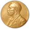 The Nobel Prize medallion.