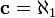 \mathbf{c} = \aleph_1