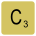 Scrabble tile for
