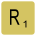 Scrabble tile for