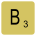 Scrabble tile for