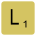 Scrabble tile for
