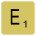 Scrabble tile for