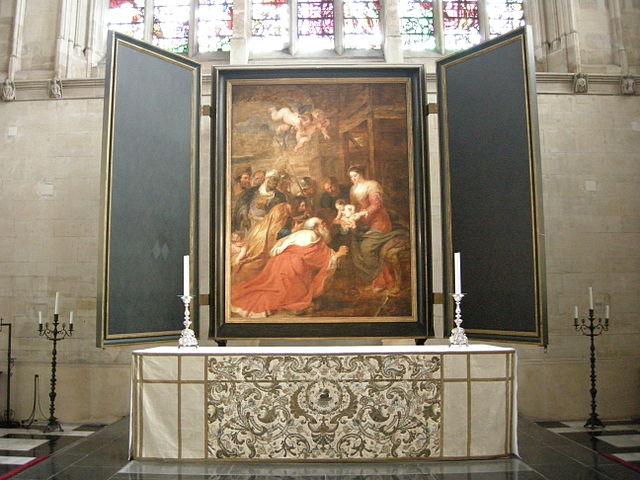 File:King's College Chapel, Cambridge, altare.JPG